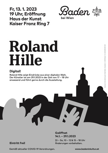 Einladung Roland Hille im Haus der Kunst Baden